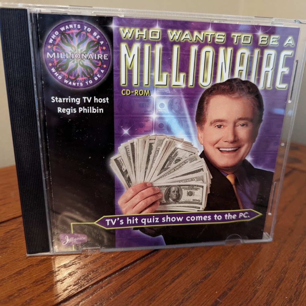 Who Wants to Be a Millionaire CD-ROM Jewel Case (PC, 2000) Regis Philbin
